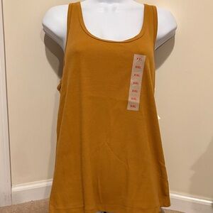 NWT Old Navy Women's Mustard Tank Top in XXL